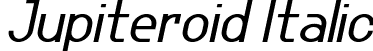 Jupiteroid Italic font | Jupiteroid-Italic.ttf