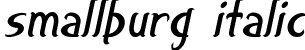 smallburg Italic font | smallburg-Italic.ttf