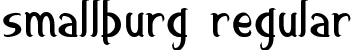 smallburg Regular font | smallburg-Regular.otf