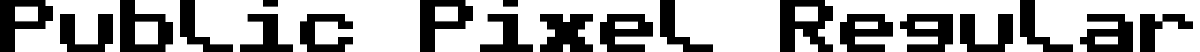 Public Pixel Regular font | PublicPixel.ttf