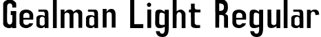 Gealman Light Regular font | Gealman-Light.otf