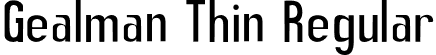 Gealman Thin Regular font | Gealman-Thin.otf