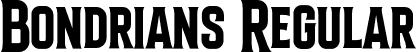 Bondrians Regular font | Bondrians.otf