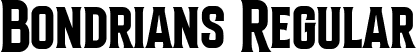 Bondrians Regular font | Bondrians.ttf