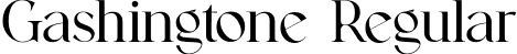 Gashingtone Regular font | Gashingtone.otf