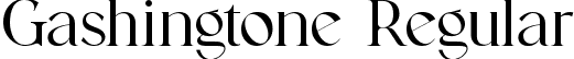 Gashingtone Regular font | Gashingtone.ttf