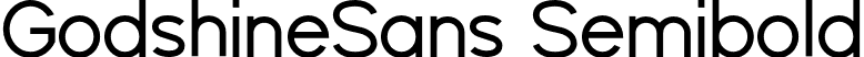 GodshineSans Semibold font | GodshineSansSemibold.otf