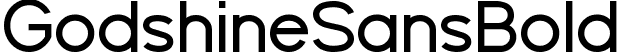 GodshineSansBold font | GodshineSansBold.ttf