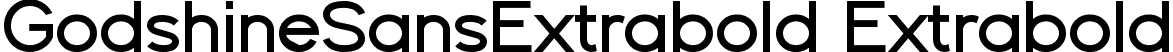 GodshineSansExtrabold Extrabold font | GodshineSansExtrabold.ttf