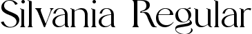 Silvania Regular font | Silvania.ttf