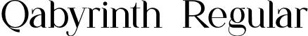 Qabyrinth Regular font | Qabyrinth.otf