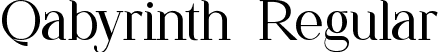 Qabyrinth Regular font | Qabyrinth.ttf