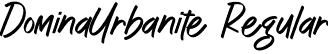 DominaUrbanite Regular font | DominaUrbanite.otf