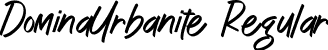 DominaUrbanite Regular font | DominaUrbanite.ttf