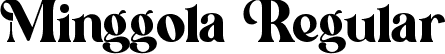 Minggola Regular font | Minggola.ttf