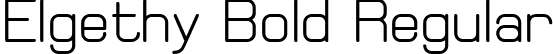 Elgethy Bold Regular font | Elgethy Bold.ttf