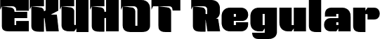 EKUHOT Regular font | EKUHOTtrial-Regular.ttf