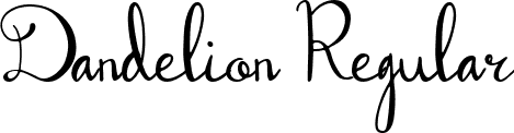 Dandelion Regular font | Dandelion.ttf