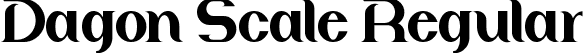 Dagon Scale Regular font | DagonScale.ttf