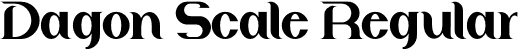 Dagon Scale Regular font | DagonScale.otf