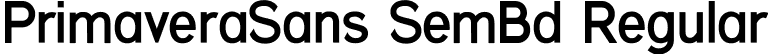 PrimaveraSans SemBd Regular font | PrimaveraSans-SemiBold.ttf