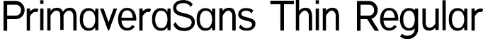 PrimaveraSans Thin Regular font | PrimaveraSans-Thin.ttf