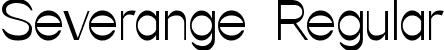 Severange Regular font | Severange.ttf