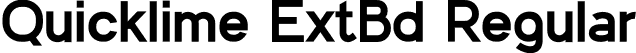 Quicklime ExtBd Regular font | Quicklime-ExtraBold.otf