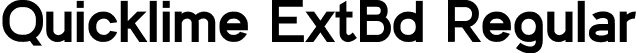 Quicklime ExtBd Regular font | Quicklime-ExtraBold.ttf