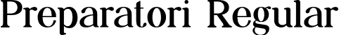 Preparatori Regular font | Preparatori-Regular.otf