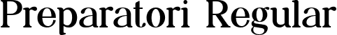 Preparatori Regular font | Preparatori-Regular.ttf