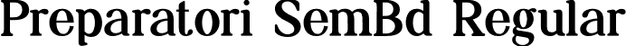 Preparatori SemBd Regular font | Preparatori-SemiBold.otf