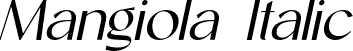 Mangiola Italic font | Mangiola-Italic.otf