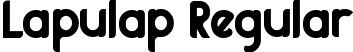 Lapulap Regular font | Lapulap.ttf