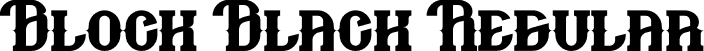 Block Black Regular font | BlockBlack.otf