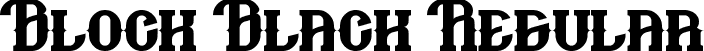 Block Black Regular font | BlockBlack.ttf