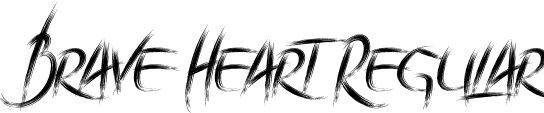 Brave Heart Regular font | Brave Heart.ttf