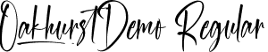 Oakhurst Demo Regular font | OakhurstDemoRegular.ttf