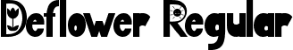 Deflower Regular font | Deflower TTF Personal.ttf