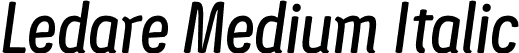 Ledare Medium Italic font | Ledare-MediumItalicPERSONALUSEONLY.otf