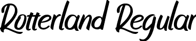 Rotterland Regular font | Rotterland.ttf