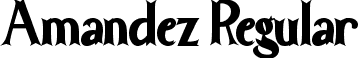 Amandez Regular font | Amandez TTF Personal.ttf