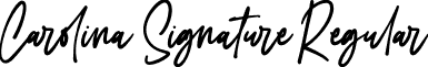 Carolina Signature Regular font | Carolina Signature ttf.ttf