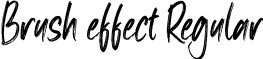 Brush effect Regular font | Brush effect OTF.otf