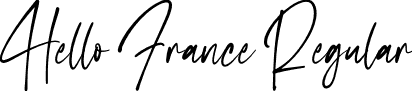 Hello France Regular font | Hello France OTF.otf