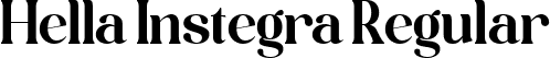 Hella Instegra Regular font | Hella Instegra.ttf