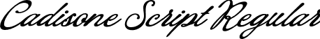 Cadisone Script Regular font | Cadisone Script.otf