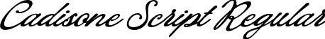 Cadisone Script Regular font | Cadisone Script.ttf