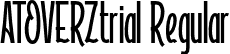 ATOVERZtrial Regular font | ATOVERZtrial.otf