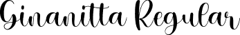 Ginanitta Regular font | Ginanitta.ttf